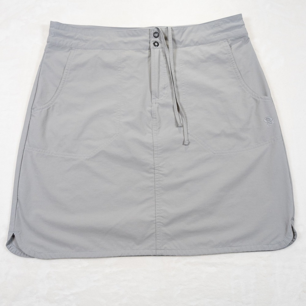 Mountain Hardwear Hiking Skirt Womens 10 Gray Water Repellent Unlined Bottoms